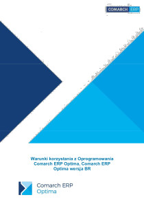 Warunki korzystania i gwarancji Oprogramowania Comarch ERP Optima, Comarch ERP Optima wersja BR od 01.02.2026
